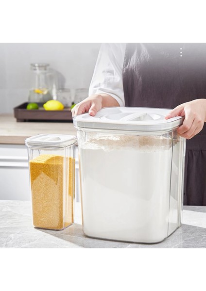 Mutfak Saklama Kutusu Gıda Organizatör Kabı Hava Geçirmez Şeffaf-5kg (Yurt Dışından) fırsatları