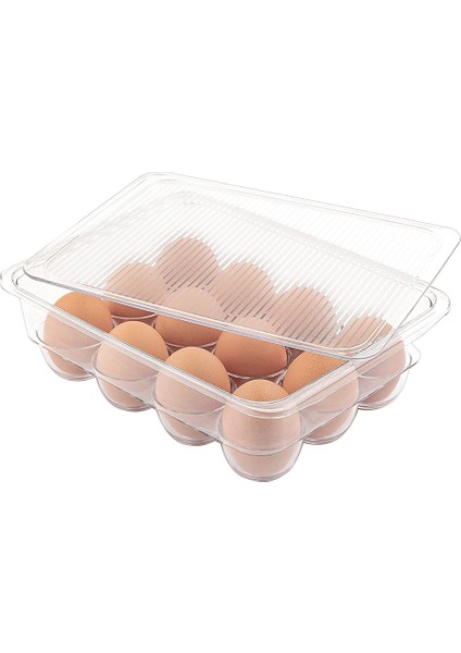 2'li Paket Buzdolabı Kutusu Yumurta Tutucu, Buzdolabı Için Kapaklı Yumurta Kabı (Yurt Dışından)