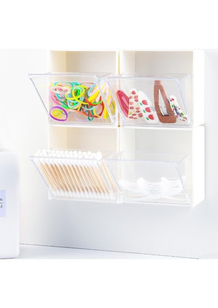 Flip Saklama Kutusu Şeffaf Yapışkanlı Küçük Nesne Saklama Kutusu (Yurt Dışından) fırsatları