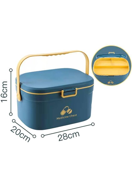 Çok Fonksiyonlu Acil Durum Hapları Kutusu Ilk Yardım Çantası Kabı Mavi (Yurt Dışından) indirimleri