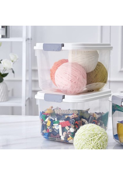 5,5 Quart Şeffaf Depolama Mandallı Kutu/kapaklı Kutu, 5 Litre, 6'lı Paket (Yurt Dışından) fırsatları