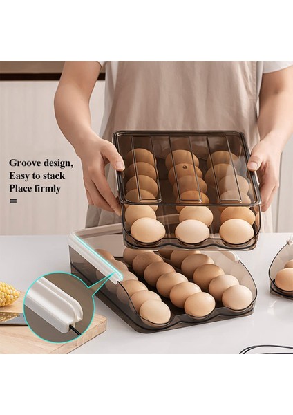 Çift Katmanlı Otomatik Dolum Yumurta Saklama Kutusu Ev Şeffaf (Yurt Dışından) fiyatları