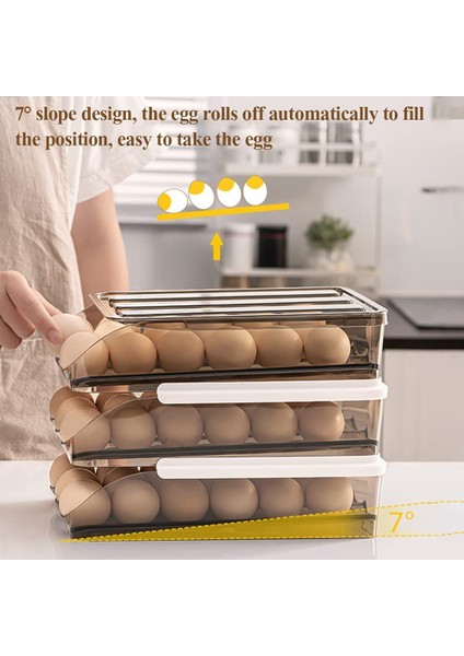 Çift Katmanlı Otomatik Dolum Yumurta Saklama Kutusu Ev Şeffaf (Yurt Dışından) fırsatları