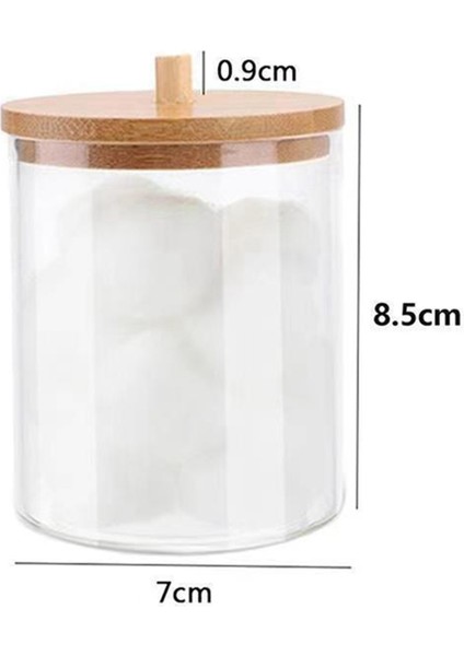 Adet Şeffaf Plastik Çubukla Dispenseri ve Qtip Tutucu Akrilik (Yurt Dışından)