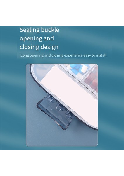 Seyahat Hap Kutusu Organizatör Bölmesi Hap Kutuları/tutucu, Mavi (Yurt Dışından) fırsatları