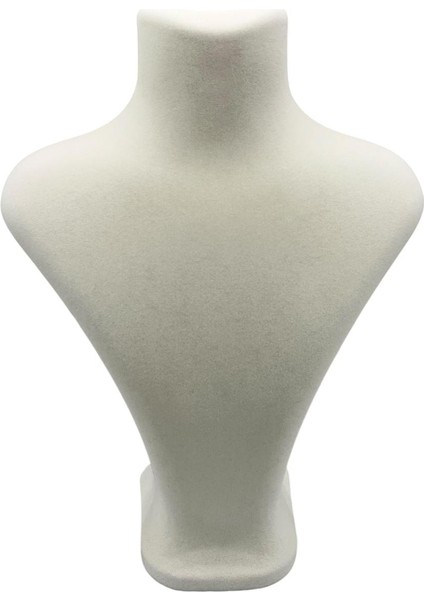 Yerli Üretim Süet Kumaş Elisia Manken Yeşil Renk 27/12 cm Kolye Gerdanlık Takı Sergileme Mankeni modelleri
