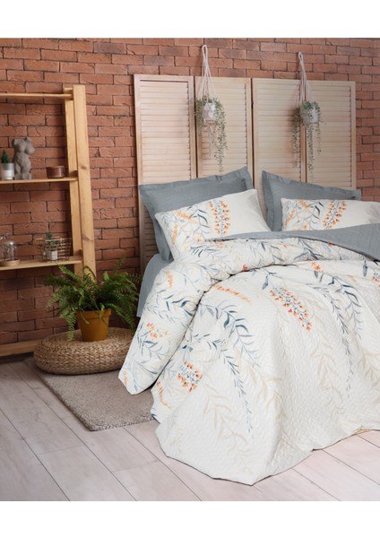 Çift Kişilik Complete Set Hiedra Indigo Nevresim Takımı