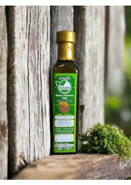 Soğuk Sıkım Keten Tohumuyağı 250 ml %100 Saf %100 Yerli Tohum