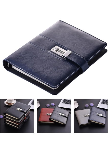 Pu Defteri Taşınabilir 100 Not Defteri Scedule Kayıı Için Mavi (Yurt Dışından) fiyatları