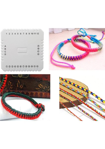 Kumihimo Disk (Bileklik Aparatı) Eva Malzemeden Imal (10CM Kare)