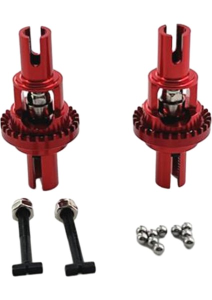 2 Rc Ön ve Diferansiyel Aksesuarı Wltoys 1:28 284161 Kırmızı (Yurt Dışından)