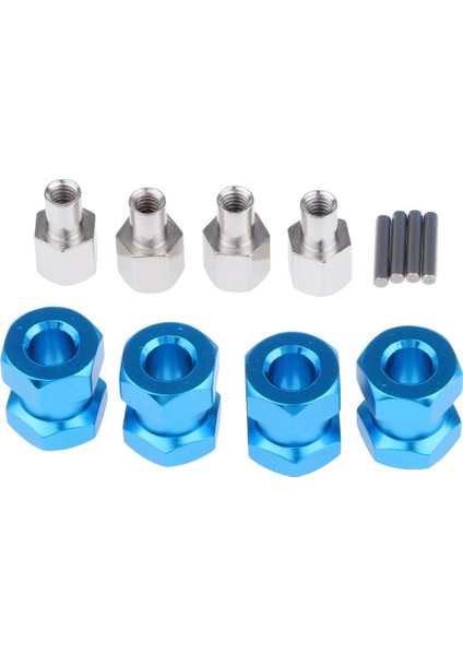 12MM 15MM Genişletilmiş Adapt Birleştiricisi Wraith Axıal SCX10 D90 Mavi -15MM (Yurt Dışından)