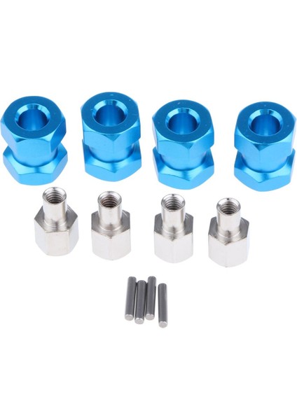 12MM 15MM Genişletilmiş Adapt Birleştiricisi Wraith Axıal SCX10 D90 Mavi -15MM (Yurt Dışından)