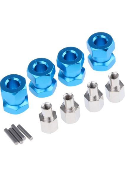 12MM 15MM Genişletilmiş Adapt Birleştiricisi Wraith Axıal SCX10 D90 Mavi -15MM (Yurt Dışından)