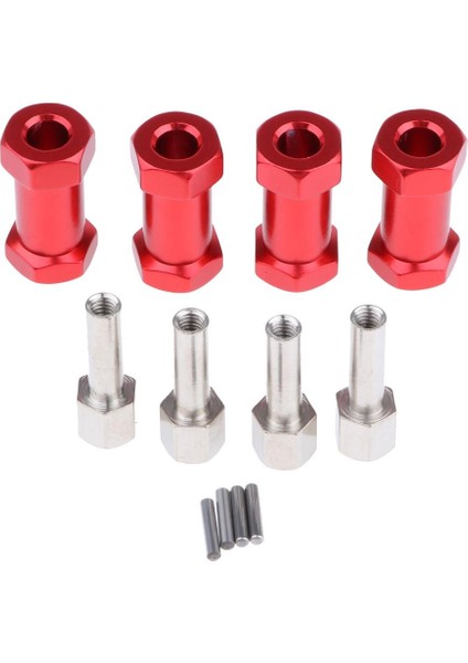 12MM 15-25MM Adapt 1/10 Rc Wraith Axıal SCX10 D90 Kırmızı -25MM (Yurt Dışından)