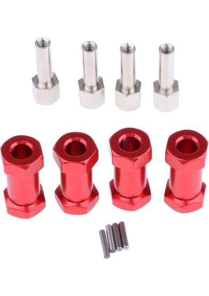 12MM 15-25MM Adapt 1/10 Rc Wraith Axıal SCX10 D90 Kırmızı -25MM (Yurt Dışından)