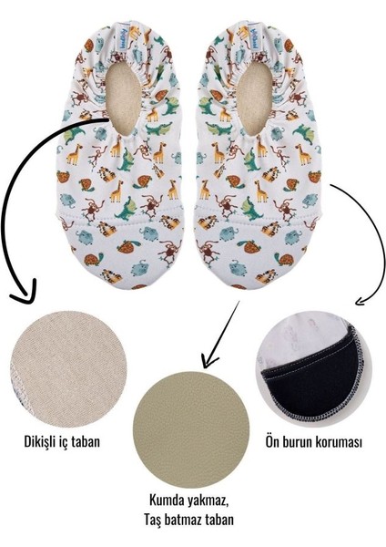Denizatı Desenli Kaydırmaz Çocuk Deniz Ayakkabısı BNL-0026