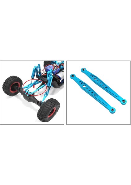2 Rc Metal Bağlantı Çubuğu Bağlantısı 1/12 Rc Yükseltilmiş I Mavi (Yurt Dışından)