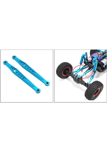 2 Rc Metal Bağlantı Çubuğu Bağlantısı 1/12 Rc Yükseltilmiş I Mavi (Yurt Dışından)