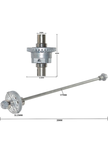 Xınlehong Xlh 9125 1/10 Rc Diferansiyel Şaftı Için Metal Diferansiyel Dişli ve Tahrik Mili (Yurt Dışından) fırsatları