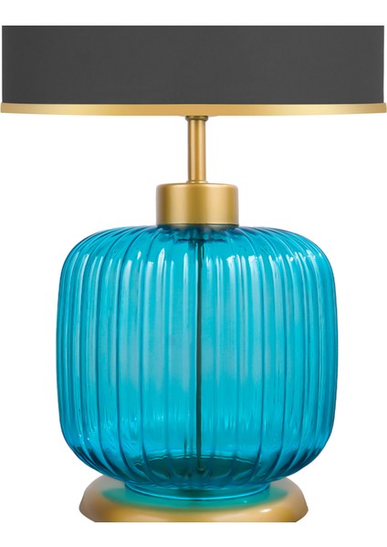 Intense Sapphire Blue Cam Abajur modelleri