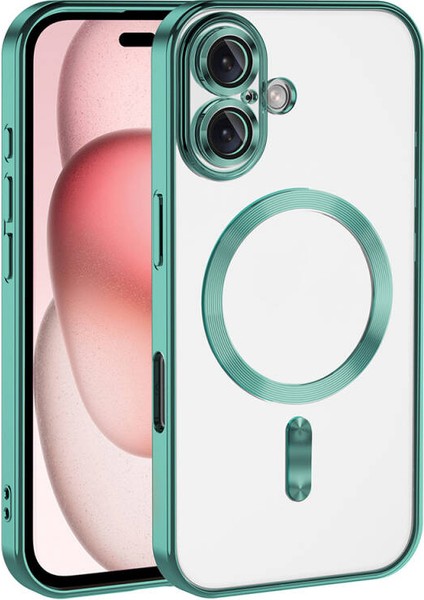 Iphone 16 Plus Kılıf Demre Magsafe Wireless Şarj Özellikli + Ekran Koruyucu