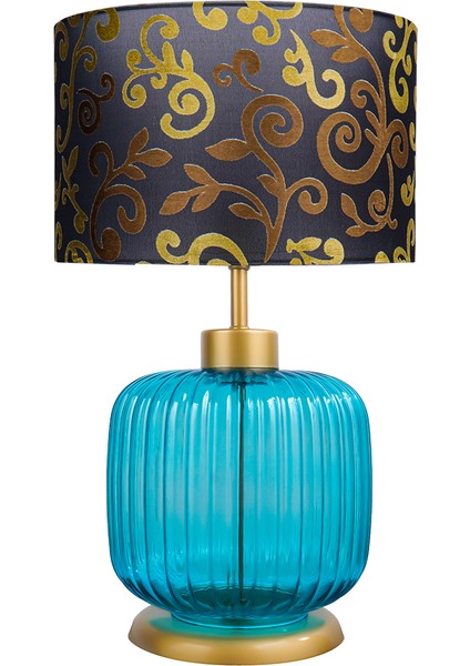 Intense Sapphire Blue Cam Abajur