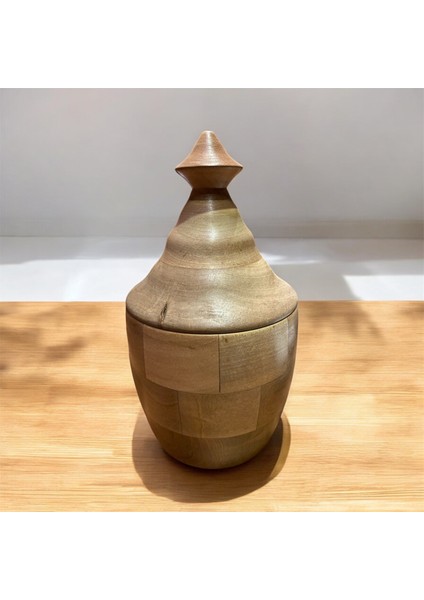 Ceviz Ağacından El Yapımı Ahşap Saklama Kabı modelleri