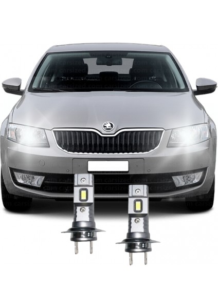 Skoda Octavıa (2013-2017) Led Kısa Far Ampulü H7 Mini Led 2'Li Set