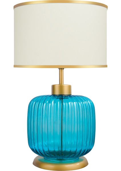 Intense Sapphire Blue Cam Abajur