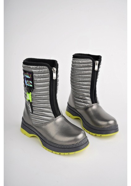 Bloom Garantili Çocuk Tırtıklı Taban Içi Polar Önü Fermuarlı Yağmur ve Kar Botu modelleri