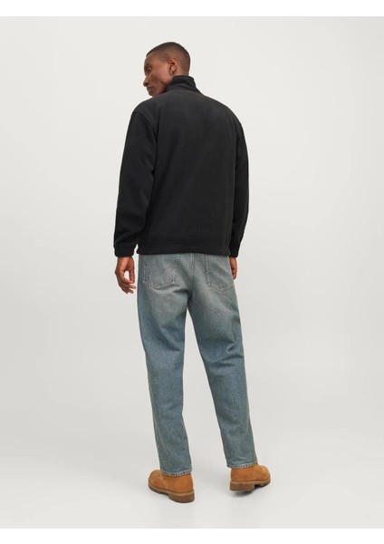 Jack Jones Jorvesterbro Fleece Quarter Zıp Noos Erkek Siyah Sweatshirt 12262981-02 fiyatları