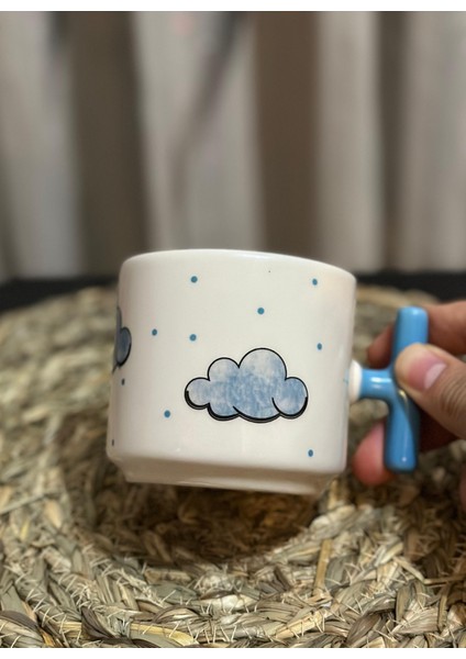 Bulut/cloud Desen Kupa/mug 2'li