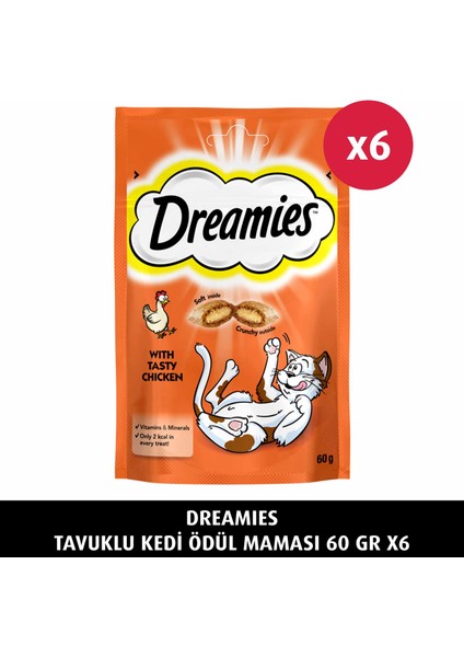 Dreamies Tavuklu 60 gr 6x