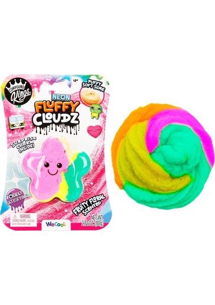 Neon Fluffy Cloudz Çiçek Slime! Stresiz ve Eğlenceli