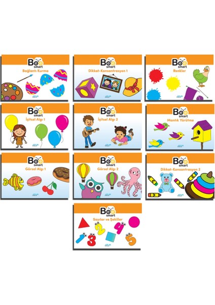 Bee Smart 3-4 Yaş Görsel ve Işitsel Dikkat Seti