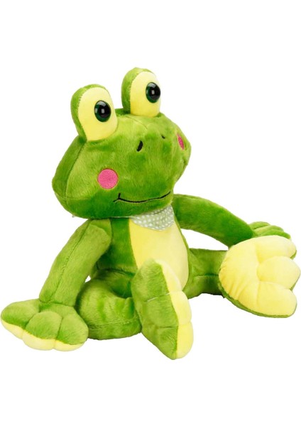 30 cm Boyunda, Fularlı Şıklıkta Peluş Kurbağa ile Tanışın!