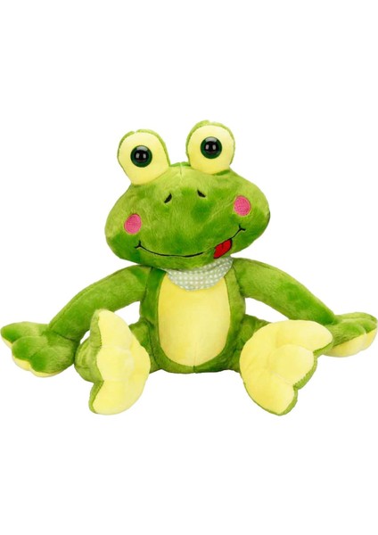 30 cm Boyunda, Fularlı Şıklıkta Peluş Kurbağa ile Tanışın! fiyatları