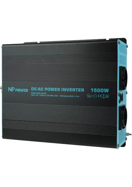 NP1500-12 Np Power Np 1500W Tam Sinus Inverter 12V