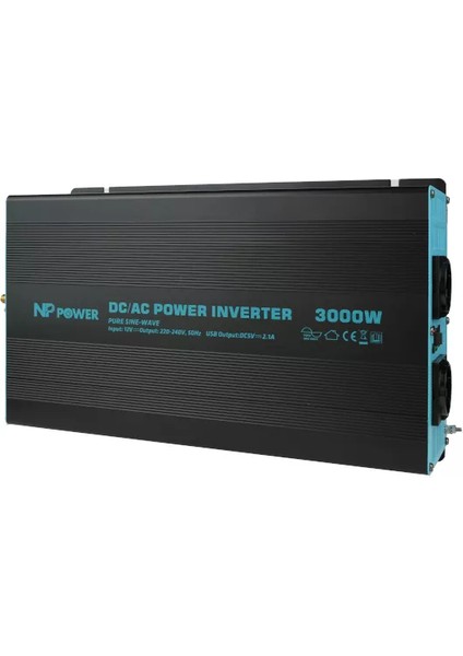 NP3000-12 Np Power Np 3000W Tam Sinus Inverter 12V