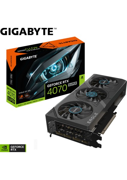 RTX 4070 Super EAGLE OC 12GB 192 Bit GDDR6X Ekran Kartı - GV-N407SEAGLE OC-12GD