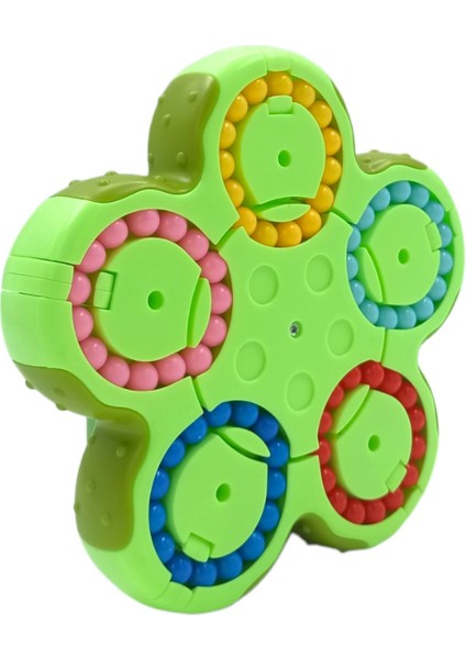 Çift Taraflı Eğlence: 360 Derece Dönen Boncuklu Zeka Küpü