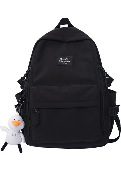 Taze ve Tatlı Kız Gibi Naylon Üniversite Öğrencisi Sırt Çantası Vintage Tarzı Sırt Çantası (Yurt Dışından)