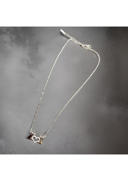 Kalitesi ile Sılver Renk Avuç Içi Kalp Detaylı Ince Zincir Kalp Model 316 L Stainless Steel Antialerjik Şıklığınızı Tamamlayacak Çelik Kolye Kolye Uzunluğu 40-45 Cm.