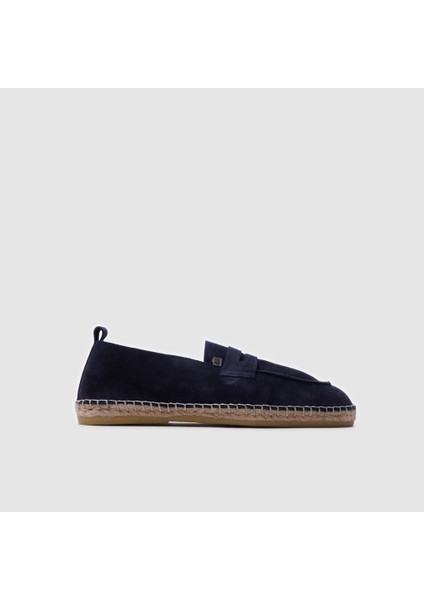 Erkek Espadril Loafer AYAKKABI[052051], Lacivert Süet, 43