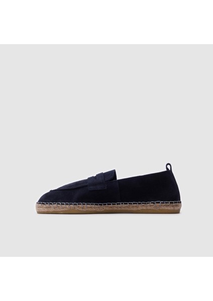 Erkek Espadril Loafer AYAKKABI[052051], Lacivert Süet, 43