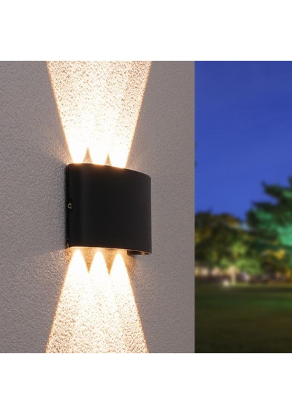 Elektrik Bağlantılı, 6 Watt, Amber Işık Ledli, Ultra Kaliteli Iç ve Dış Mekan, Bahçe, Balkon Apliği fiyatları