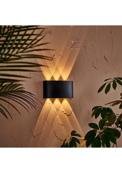 Elektrik Bağlantılı, 6 Watt, Amber Işık Ledli, Ultra Kaliteli Iç ve Dış Mekan, Bahçe, Balkon Apliği modelleri