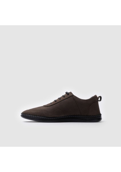 Erkek Sneaker Ayakkabı [052061], Haki Yeşil Nubuk, 42