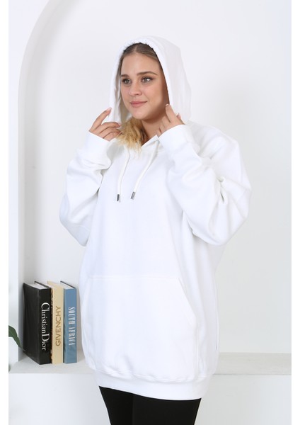 Unisex 3 Ip Şardonlu Büyük Beden Sweatshirt fırsatları
